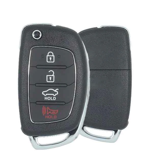 2015-2017 Hyundai Sonata / 4-Button Flip Key / PN: 95430-C1010 / TQ8-RKE-4F16 (AFTERMARKET)