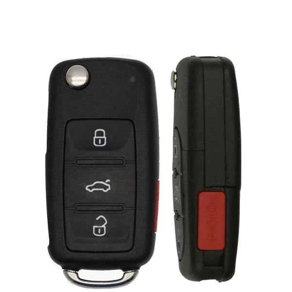 2011-2016 Volkswagen / 4-Button Flip Key / PN: 5K0837202AK / NBG010206T / HU66 / PROX / 315 MHz (AFTERMARKET)