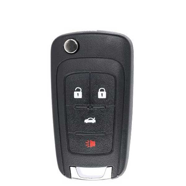 2010-2020 Chevrolet / 4-Button Flip Key / PN: 5921872 / OHT05918179 / HU100 / PEPS (AFTERMARKET)